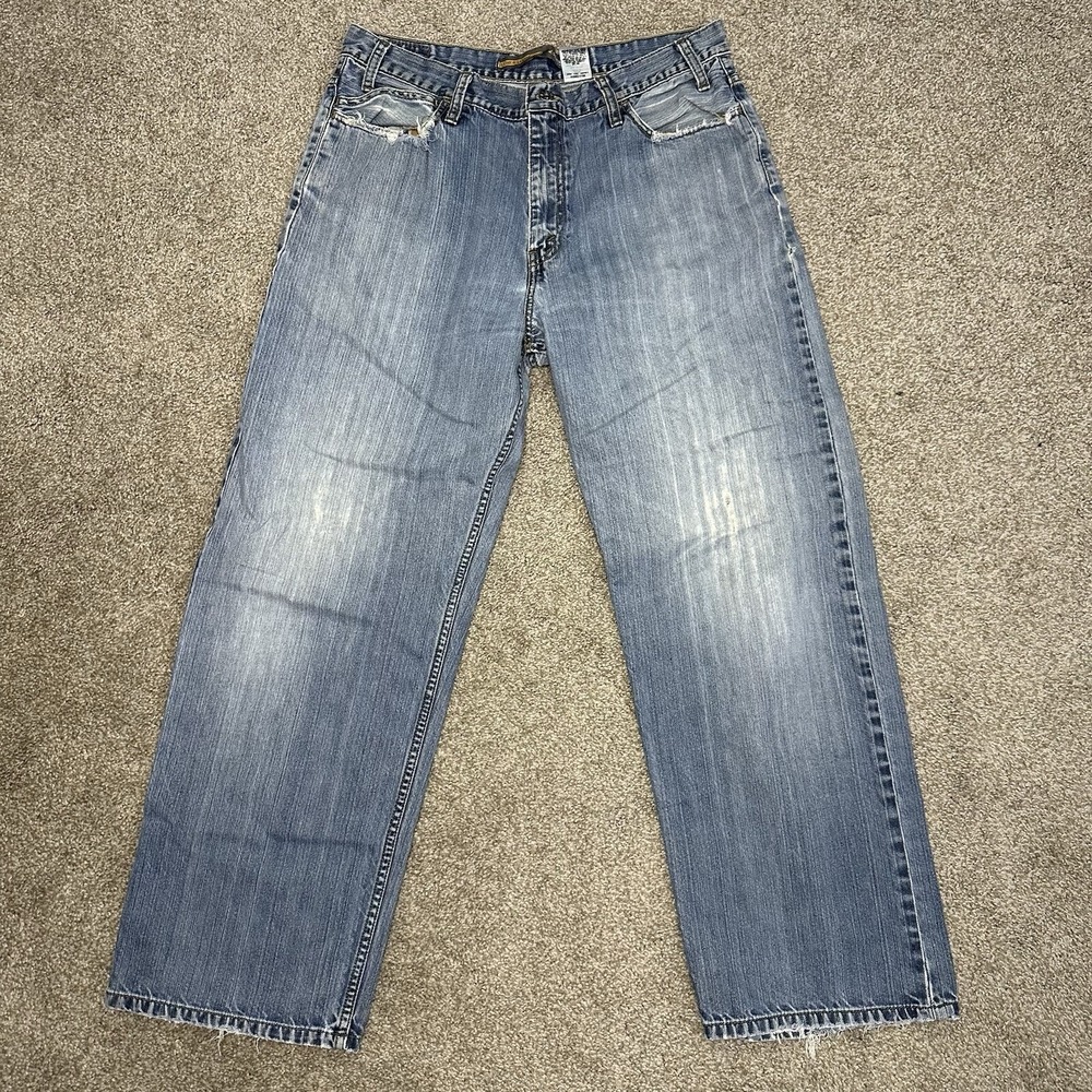 Vintage Levi's Silver Tab Jeans Men's 36x32 Low/Loose Fit Faded Distressed